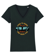 Come to Skate and Have Fun Tricou mânecă scurtă guler V Damă Evoker