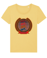Pentru Motociclisti Tricou mânecă scurtă guler larg fitted Damă Expresser