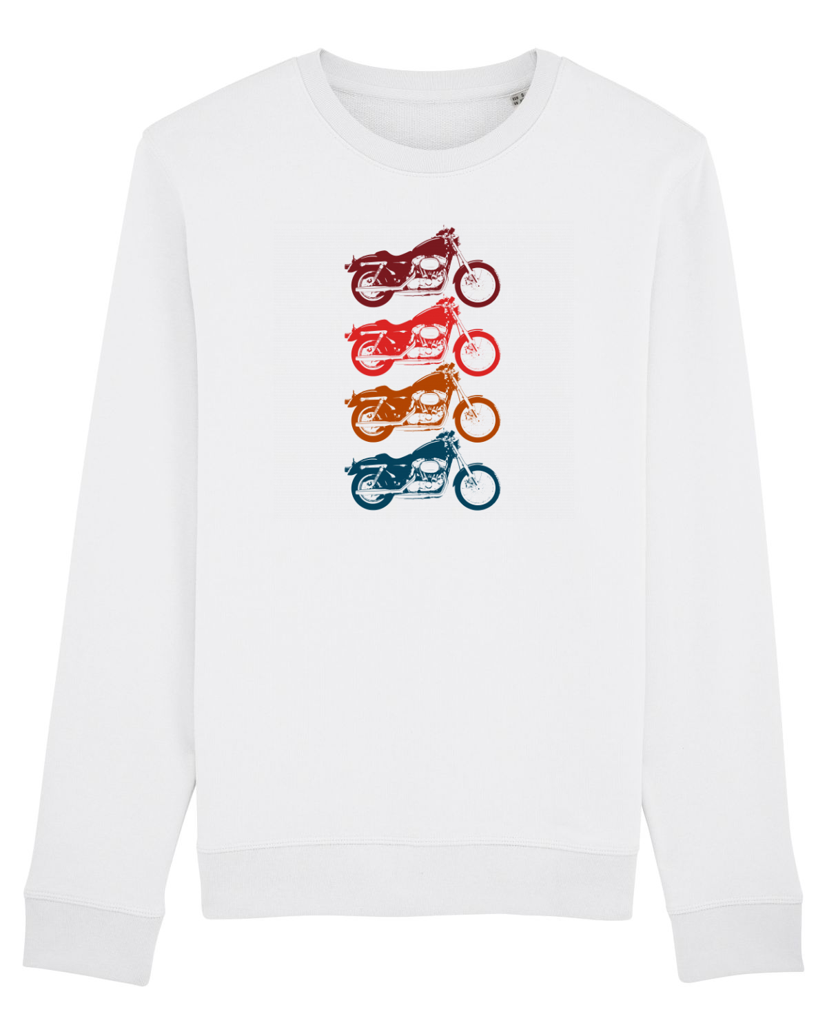 Bluză mânecă lungă Unisex Rise White