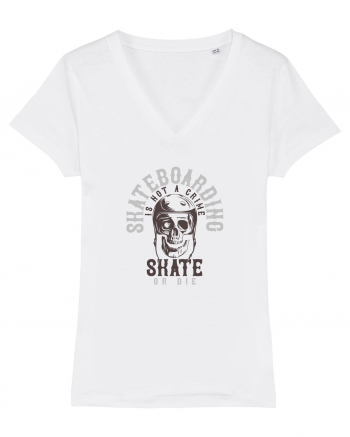 Skate or Die White