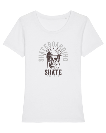 Skate or Die White