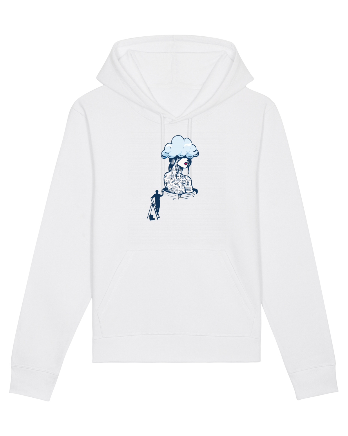Hanorac Unisex Drummer White
