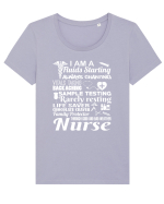 NURSE Tricou mânecă scurtă guler larg fitted Damă Expresser