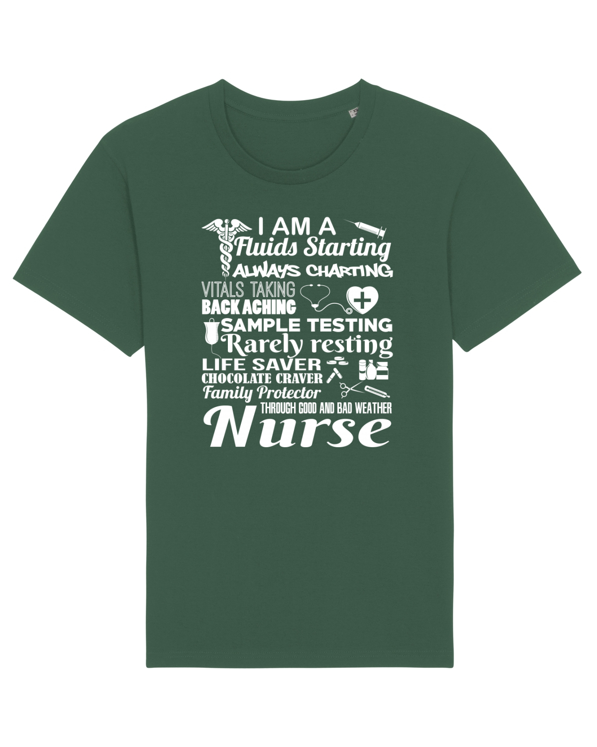 Tricou mânecă scurtă Unisex Rocker Bottle Green