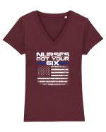 NURSES Tricou mânecă scurtă guler V Damă Evoker