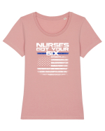 NURSES Tricou mânecă scurtă guler larg fitted Damă Expresser