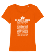 NURSE Tricou mânecă scurtă guler larg fitted Damă Expresser