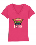 You are stranger than you think Tricou mânecă scurtă guler V Damă Evoker