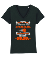 PAPA Tricou mânecă scurtă guler V Damă Evoker