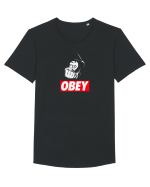 obey Tricou mânecă scurtă guler larg Bărbat Skater