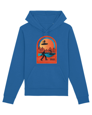 Retro Bigfoot, Alien And Loch Ness Monster Royal Blue