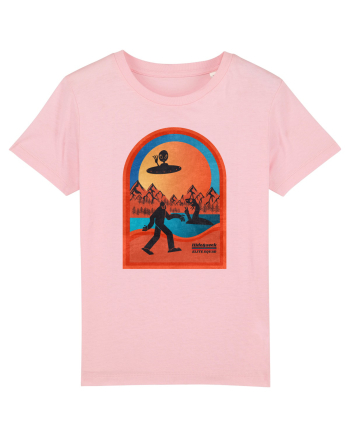 Retro Bigfoot, Alien And Loch Ness Monster Cotton Pink