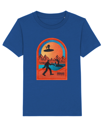 Retro Bigfoot, Alien And Loch Ness Monster Majorelle Blue