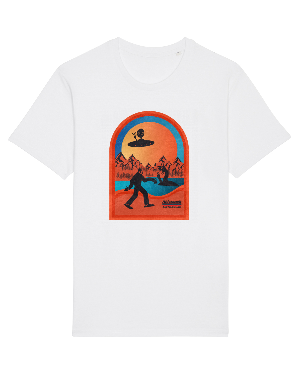 Tricou mânecă scurtă Unisex Rocker White