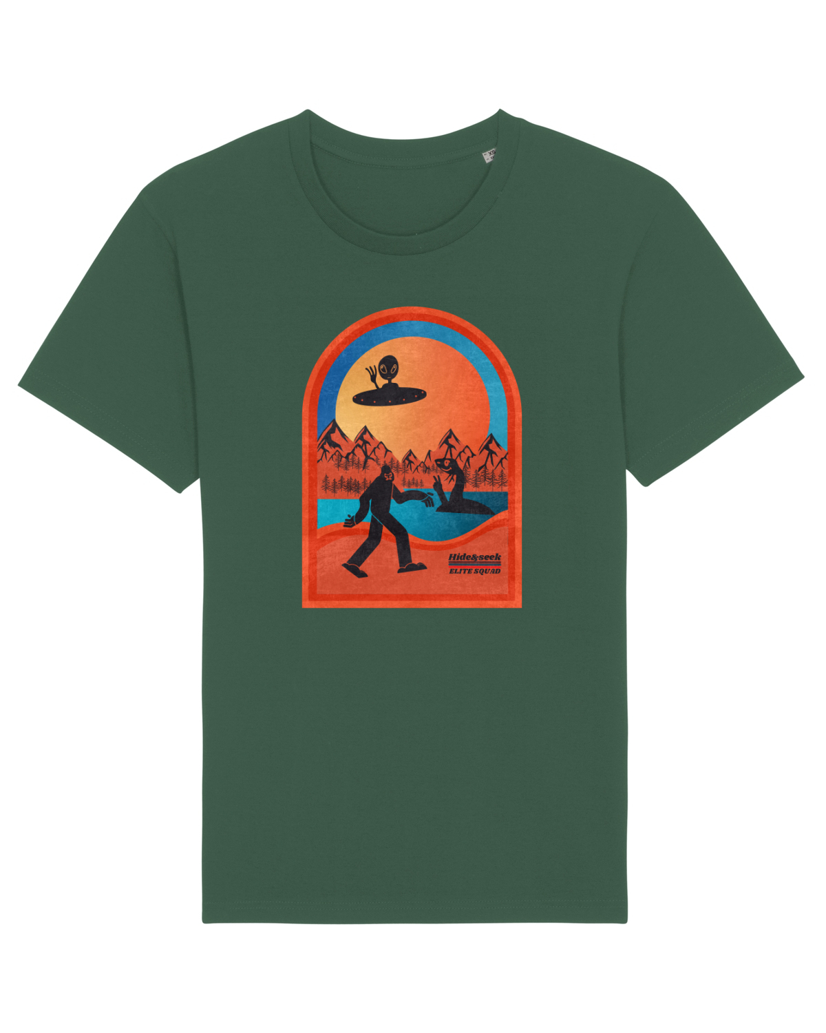 Tricou mânecă scurtă Unisex Rocker Bottle Green