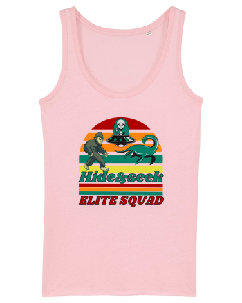 Retro Bigfoot, Alien And Loch Ness Monster Cotton Pink