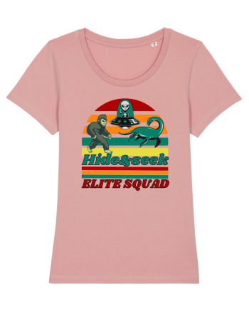 Retro Bigfoot, Alien And Loch Ness Monster Canyon Pink