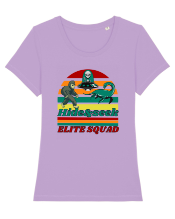 Retro Bigfoot, Alien And Loch Ness Monster Lavender Dawn