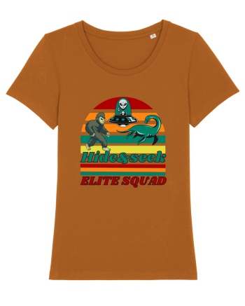 Retro Bigfoot, Alien And Loch Ness Monster Roasted Orange
