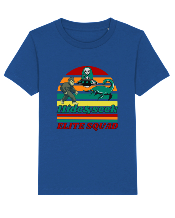 Retro Bigfoot, Alien And Loch Ness Monster Majorelle Blue
