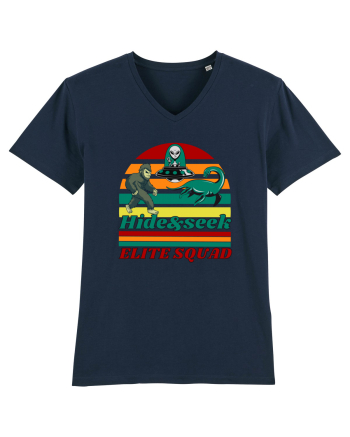 Retro Bigfoot, Alien And Loch Ness Monster French Navy