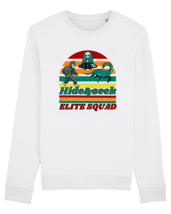 Retro Bigfoot, Alien And Loch Ness Monster White
