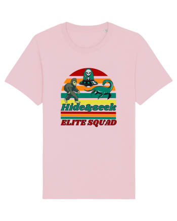 Retro Bigfoot, Alien And Loch Ness Monster Cotton Pink