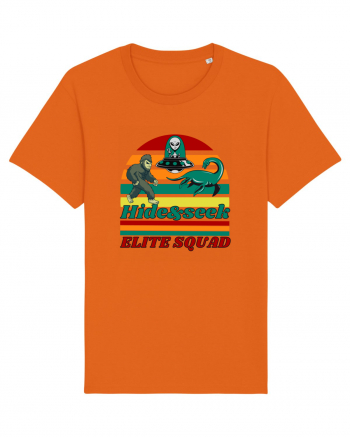 Retro Bigfoot, Alien And Loch Ness Monster Bright Orange