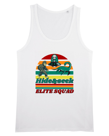 Retro Bigfoot, Alien And Loch Ness Monster White