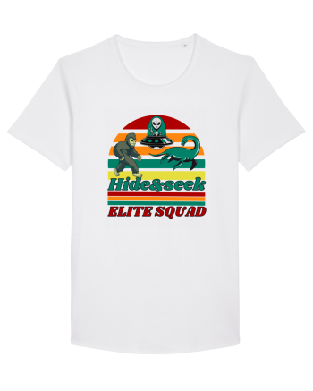Retro Bigfoot, Alien And Loch Ness Monster White