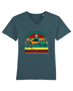 Retro Bigfoot, Alien And Loch Ness Monster Tricou mânecă scurtă guler V Bărbat Presenter