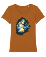 Street Fighter,Ryu Tricou mânecă scurtă guler larg fitted Damă Expresser