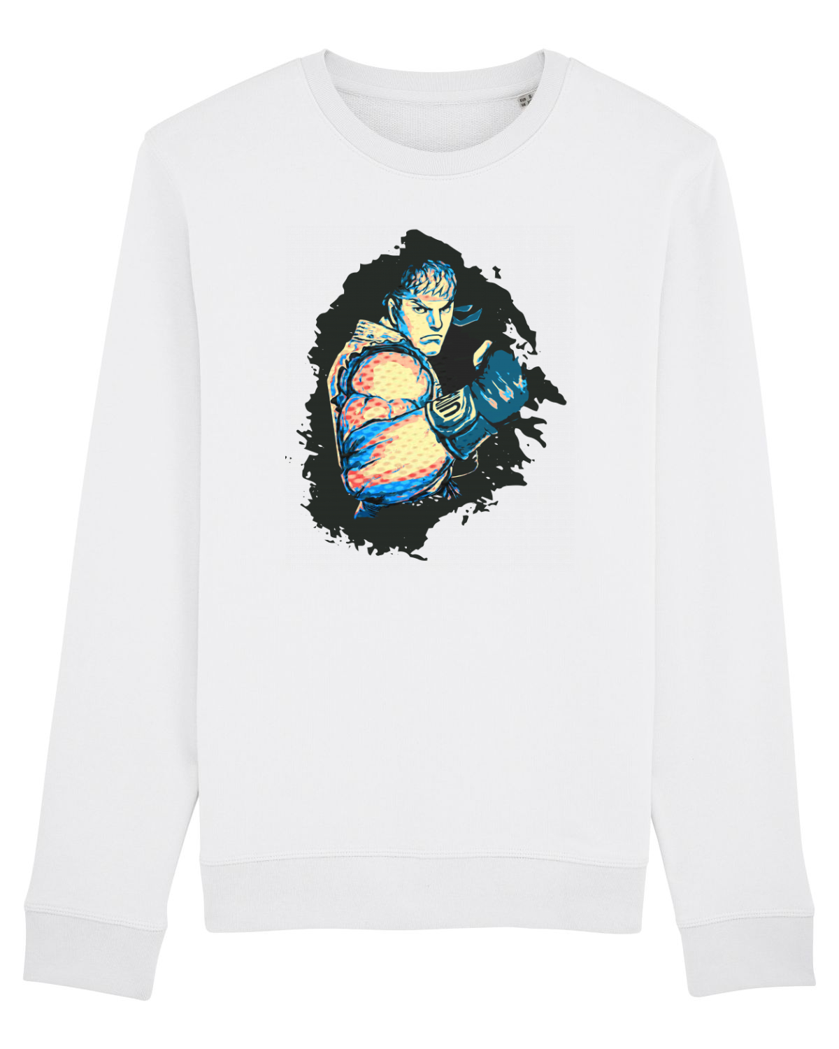 Bluză mânecă lungă Unisex Rise White