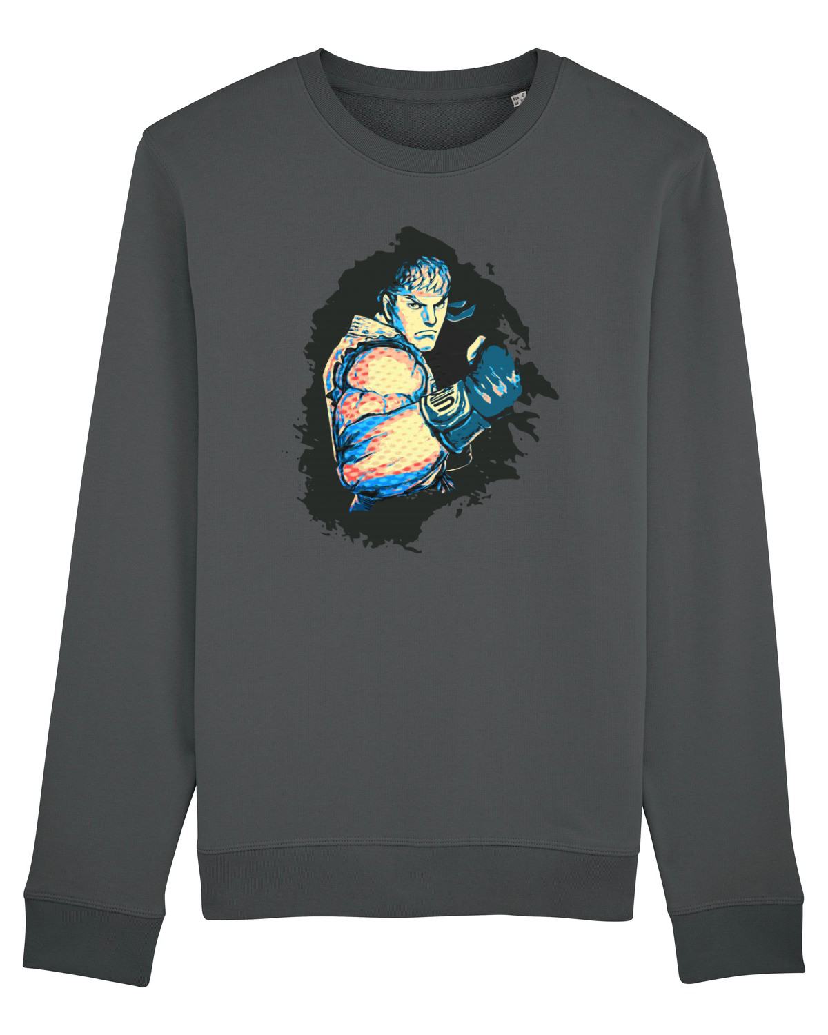 Bluză mânecă lungă Unisex Rise Anthracite