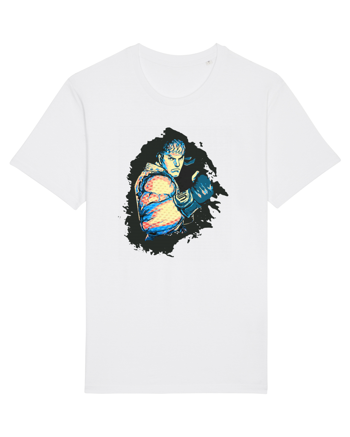 Tricou mânecă scurtă Unisex Rocker White
