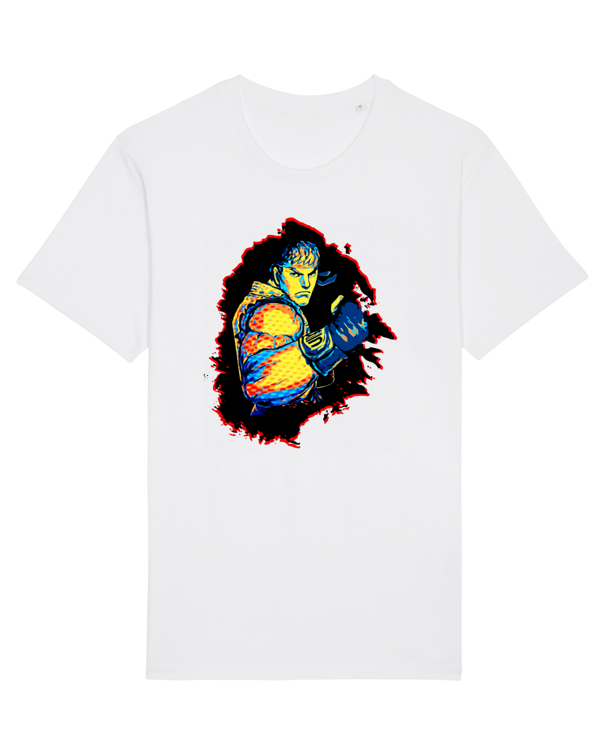 Tricou mânecă scurtă Unisex Rocker White