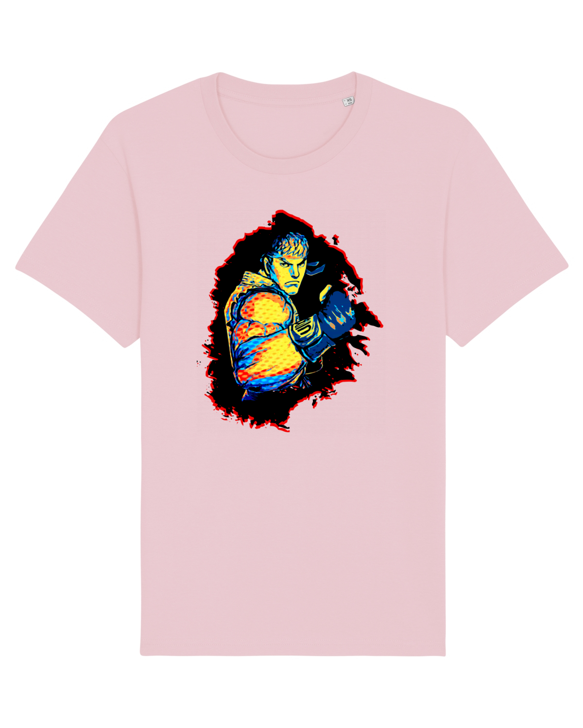 Tricou mânecă scurtă Unisex Rocker Cotton Pink