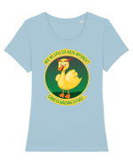 Mie-mi spui? Tricou mânecă scurtă guler larg fitted Damă Expresser
