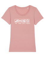 PARTY Tricou mânecă scurtă guler larg fitted Damă Expresser