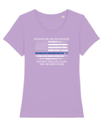 POLICE Tricou mânecă scurtă guler larg fitted Damă Expresser