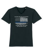 POLICE Tricou mânecă scurtă guler V Bărbat Presenter
