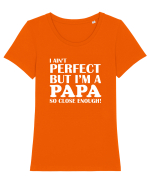 PAPA Tricou mânecă scurtă guler larg fitted Damă Expresser
