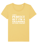 GRANDMA Tricou mânecă scurtă guler larg fitted Damă Expresser