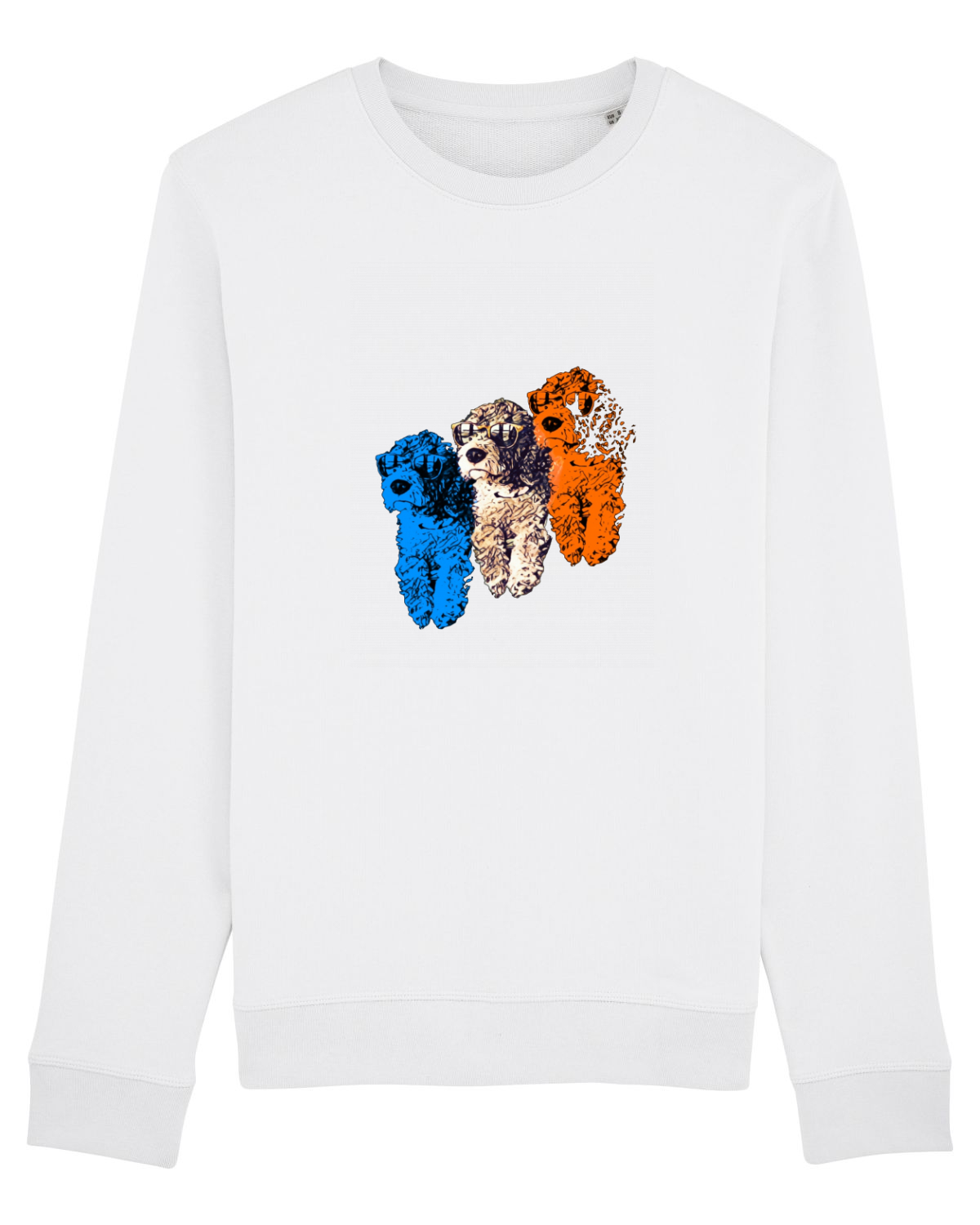 Bluză mânecă lungă Unisex Rise White