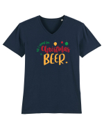 All I want for Christmas is BEER Tricou mânecă scurtă guler V Bărbat Presenter