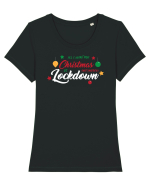 All I want for Christmas   Tricou mânecă scurtă guler larg fitted Damă Expresser