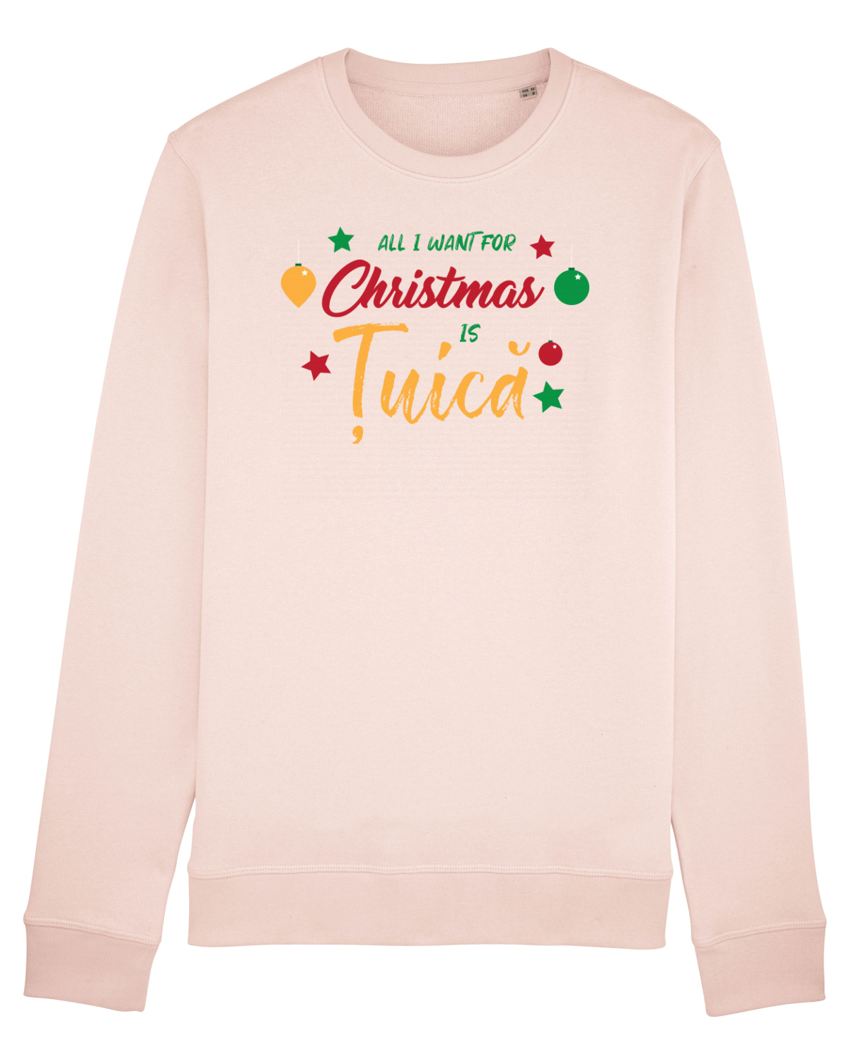 Bluză mânecă lungă Unisex Rise Candy Pink