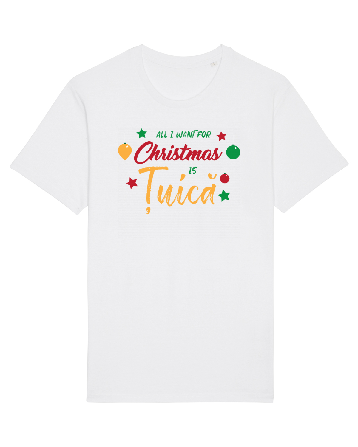 Tricou mânecă scurtă Unisex Rocker White