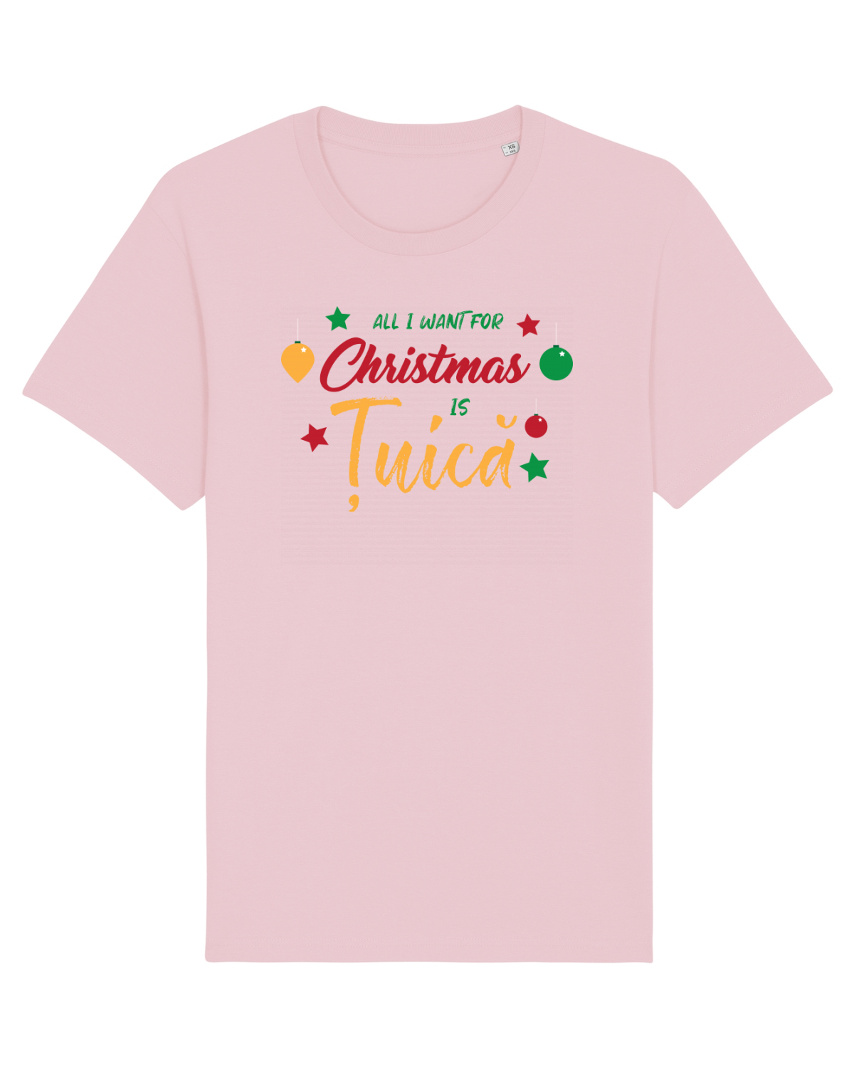 Tricou mânecă scurtă Unisex Rocker Cotton Pink