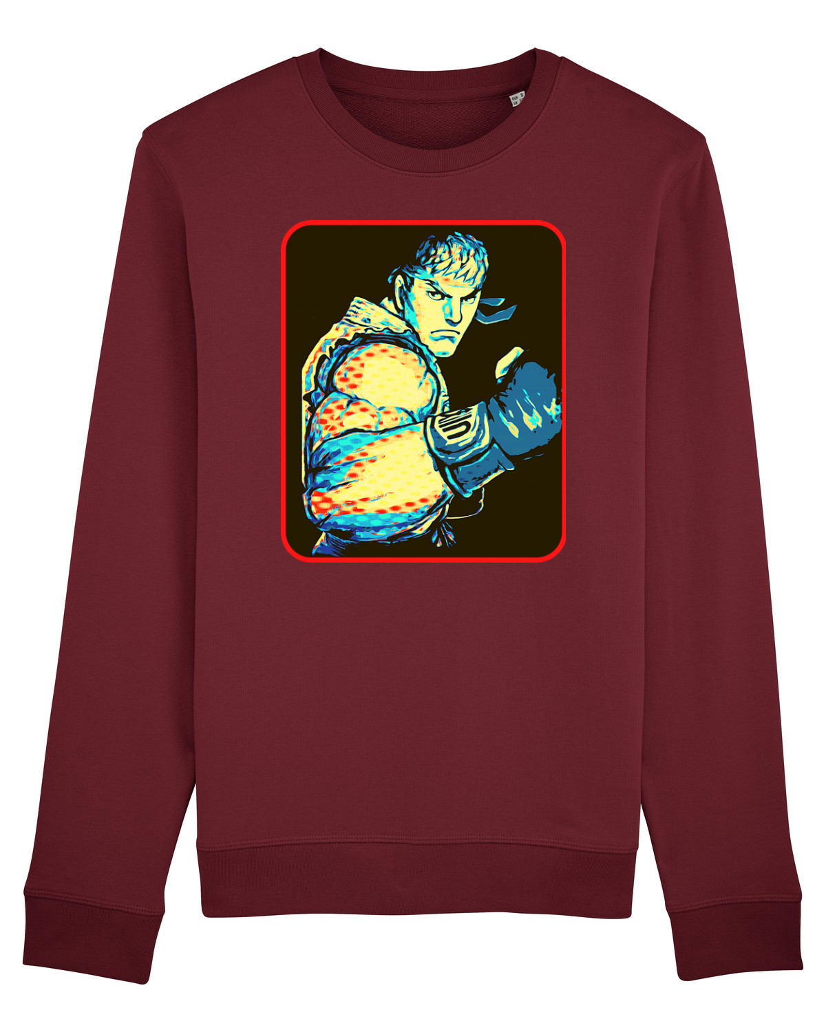 Bluză mânecă lungă Unisex Rise Burgundy